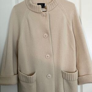 LeRoy Knitwear Merino Wool Cardigan Coat Size M